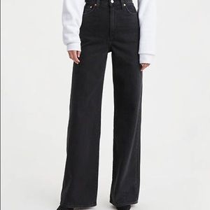 Levis ribcage wide leg jeans